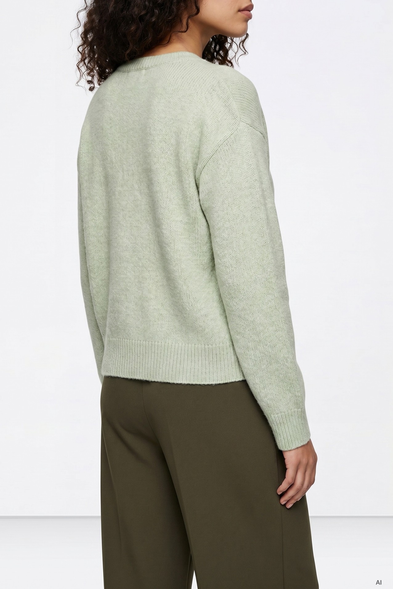 Light Green Chunky Cardigan