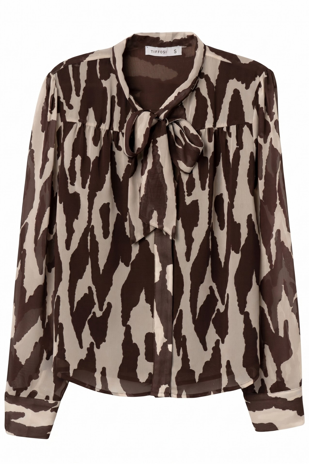 Camisa chocolate padr�o animal