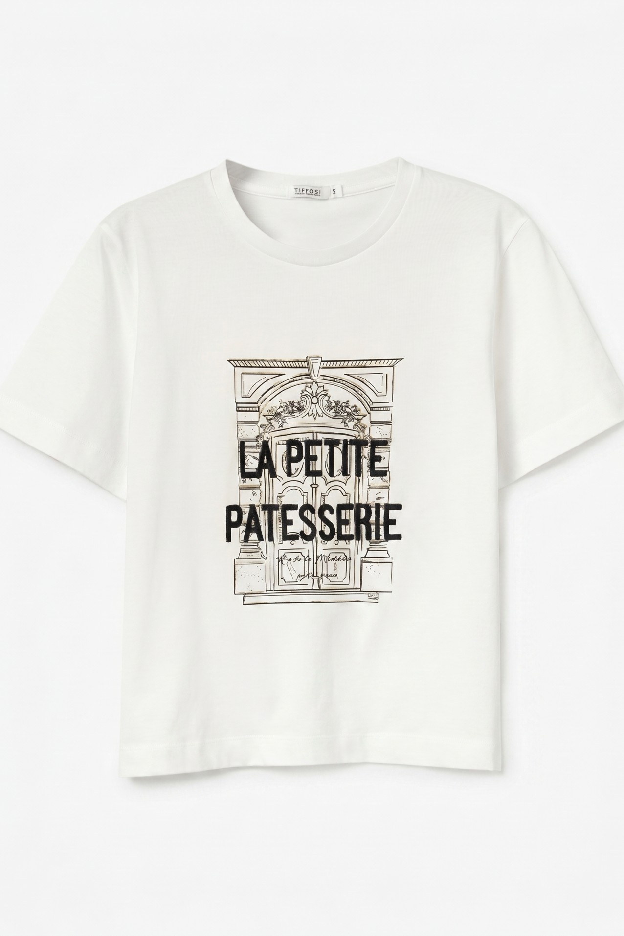 T-shirt cru estampada frente