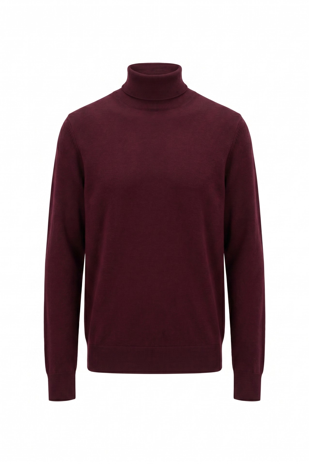 Camisola gola subida burgundy