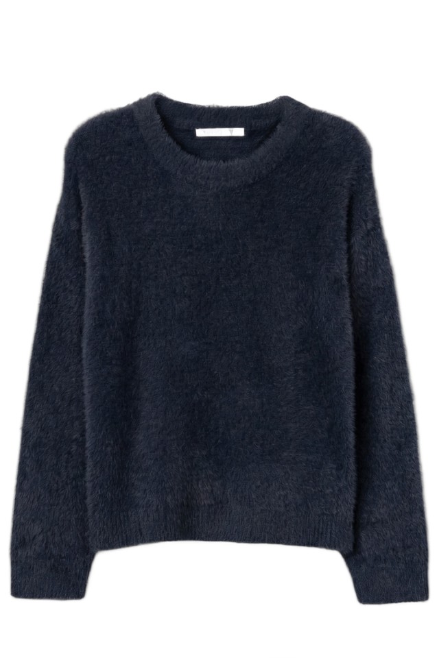 Navy Blue Fluffy Jumper Navy Blue Fluffy Jumper