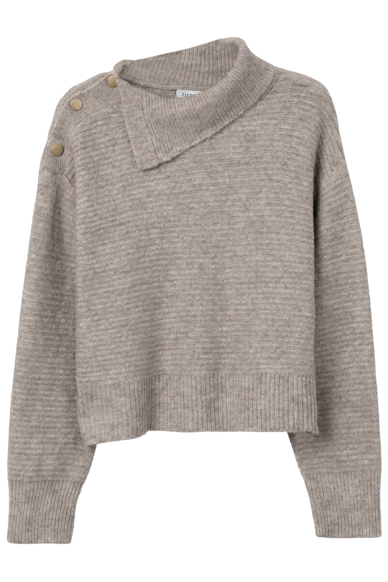 Jersey beige cuello asimétrico