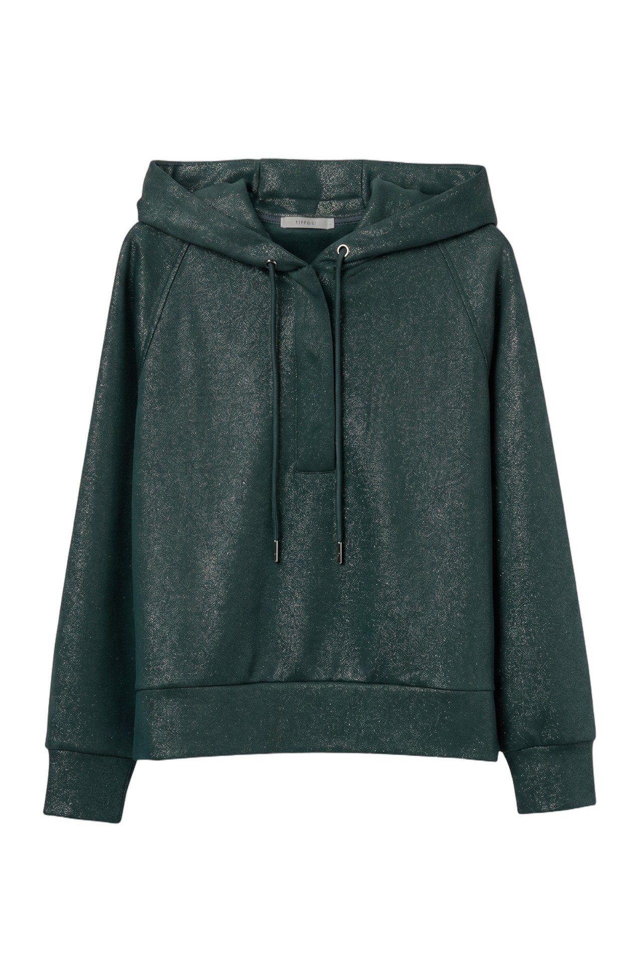 Sweatshirt verde com capuz