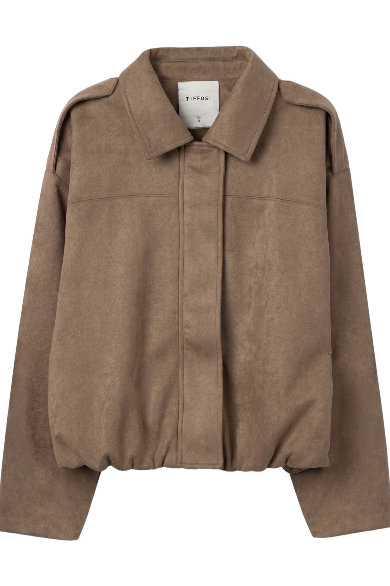 Beige Loose Fit Jacket
