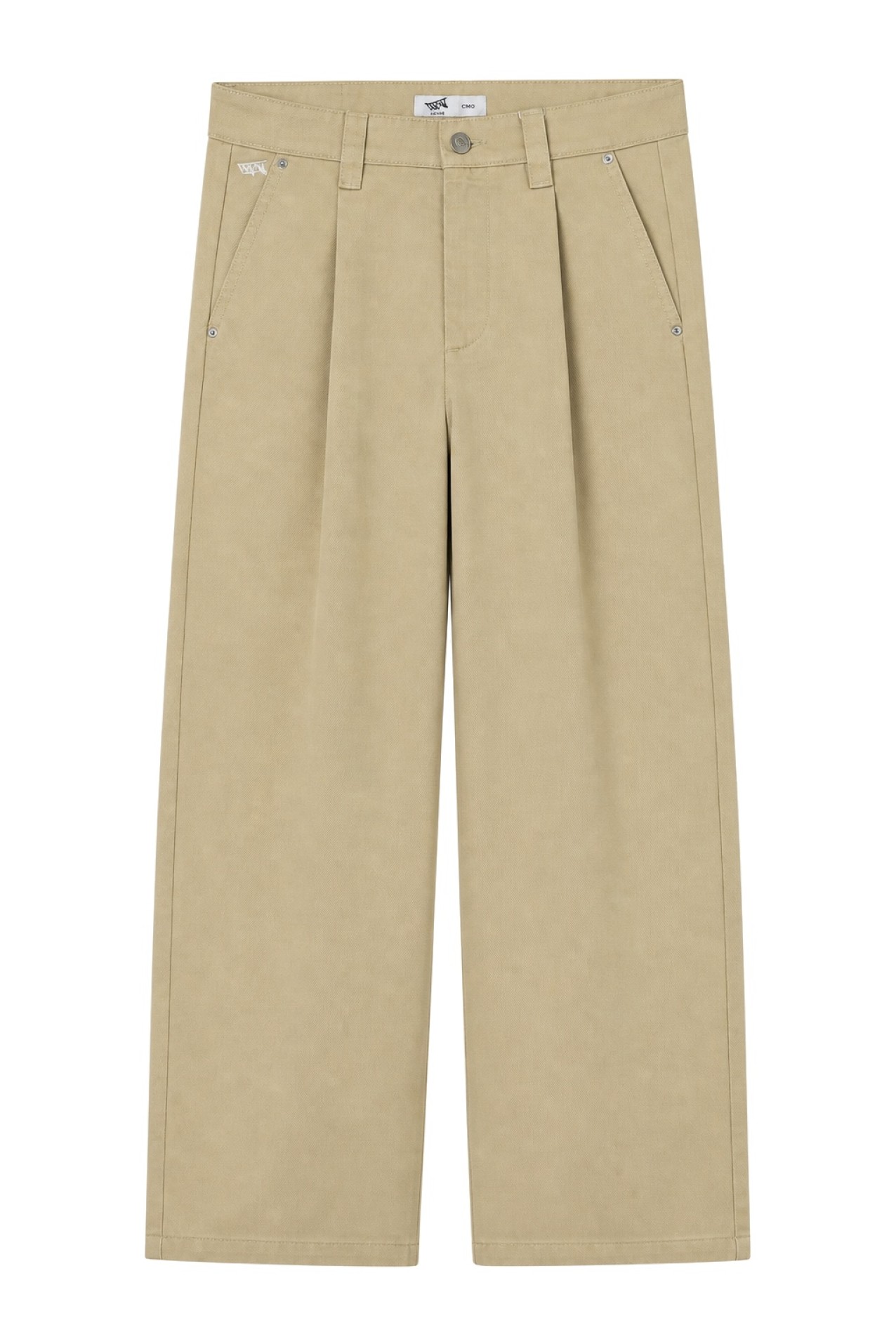Beige Super Baggy Trousers
