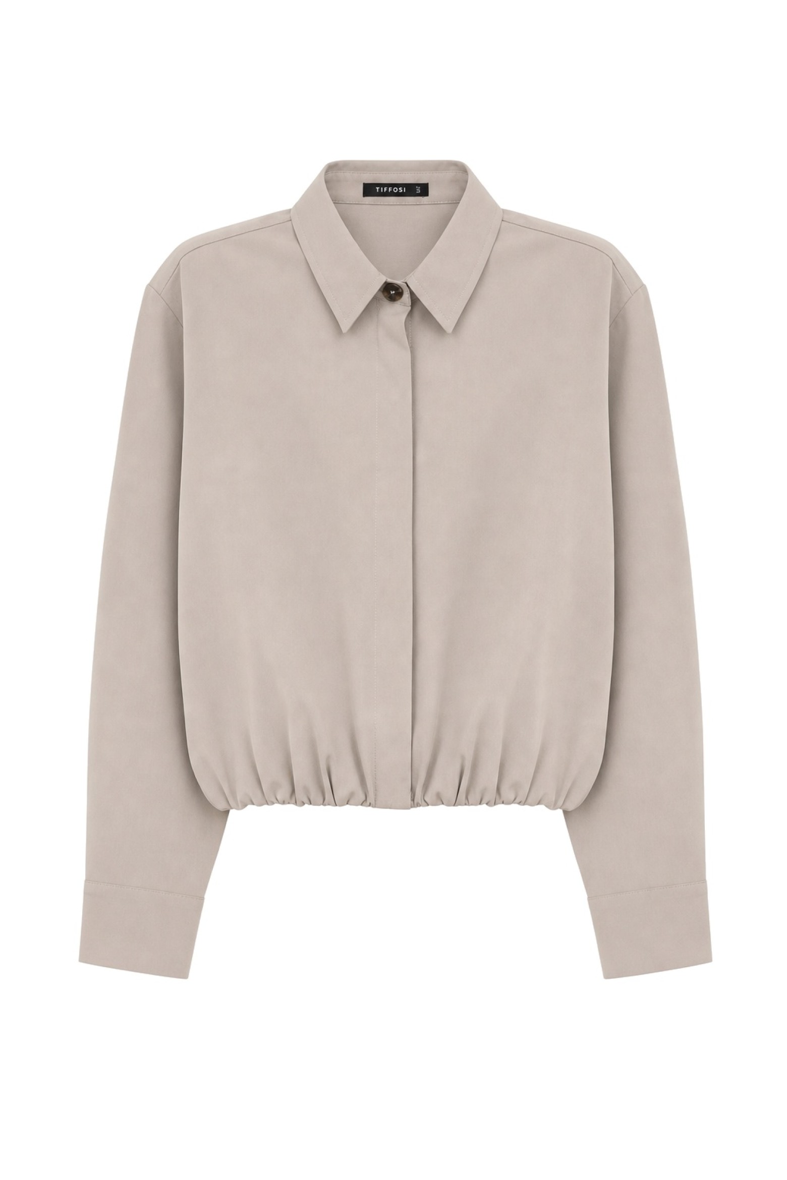 Camisa Cropped Bege