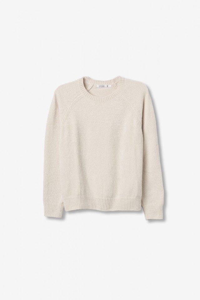 Beige Round-Neck Sweater Beige Round-Neck Sweater