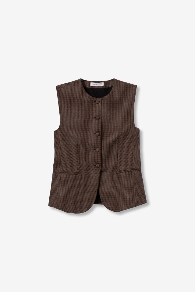 Beige Fitted Sleeveless Shirt Beige Fitted Sleeveless Shirt