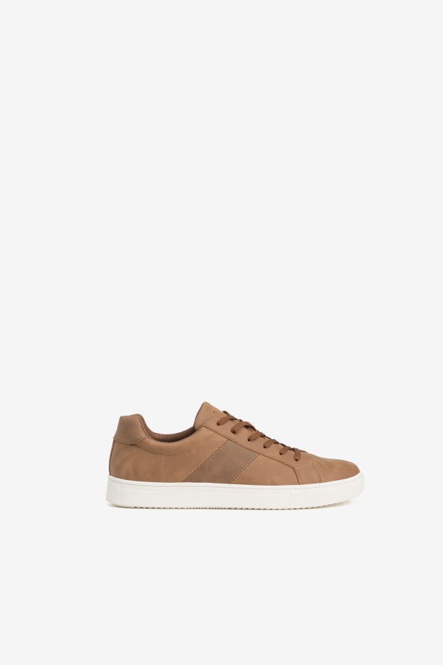 Leather Effect Sneakers