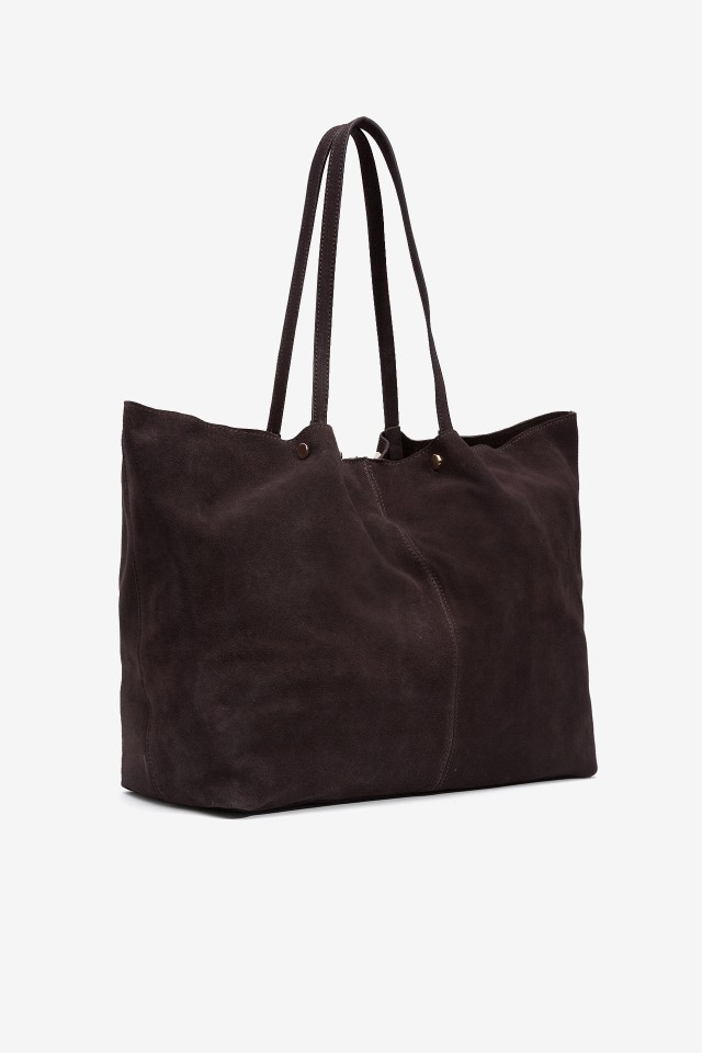 Mala Shopper Castanho Escuro Mala Shopper Castanho Escuro