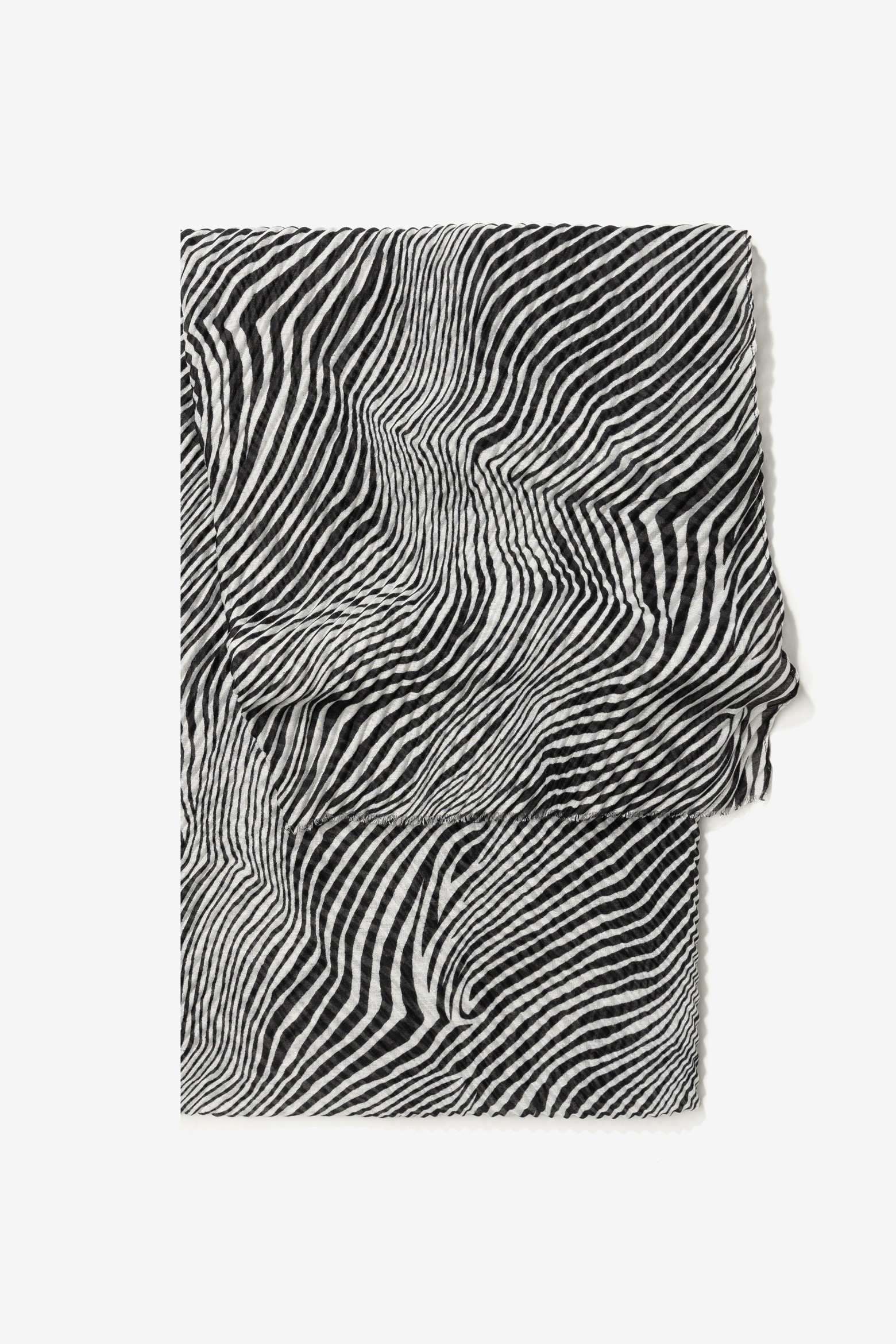 Black Abstract Pattern Scarf