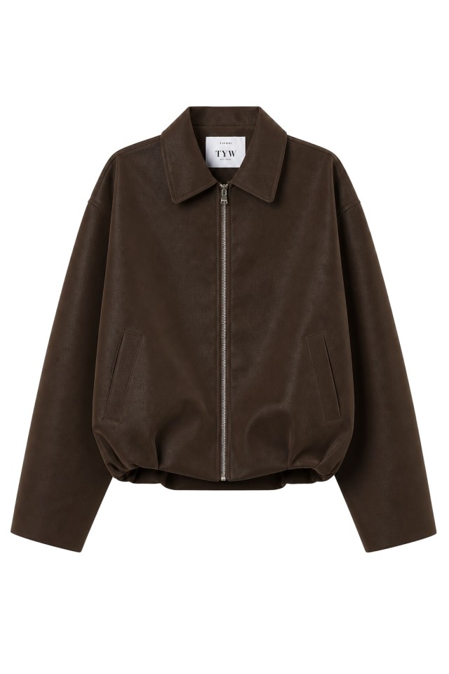 Brown Cropped Jacket