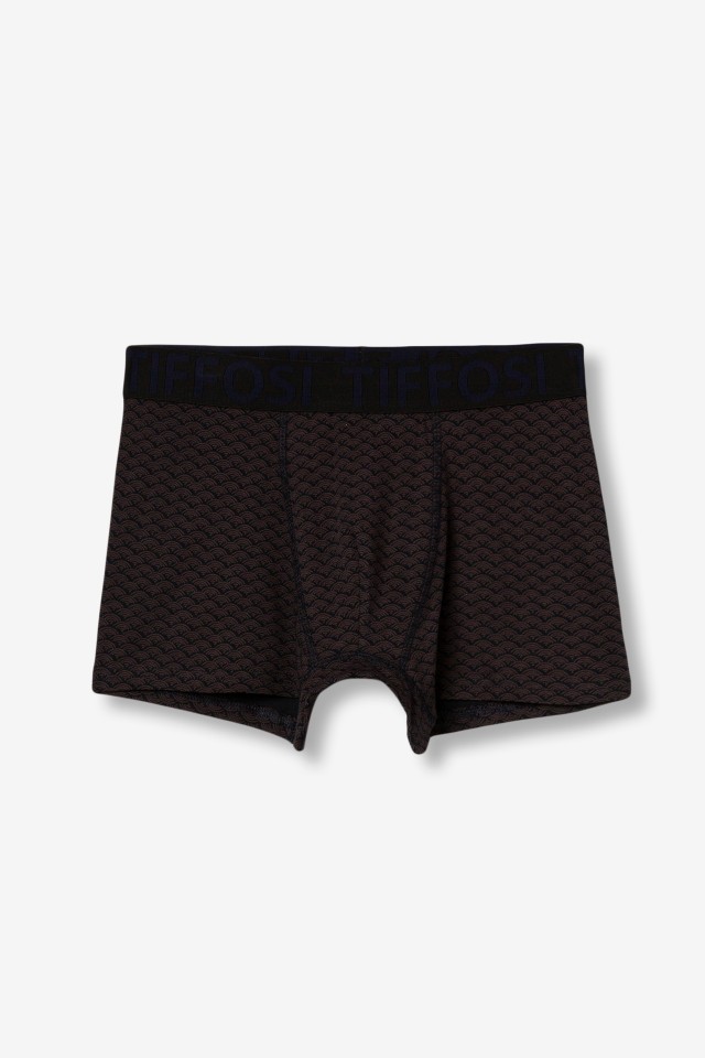 Navy Patterned Boxers