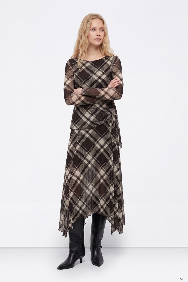 Vestido de cuadros