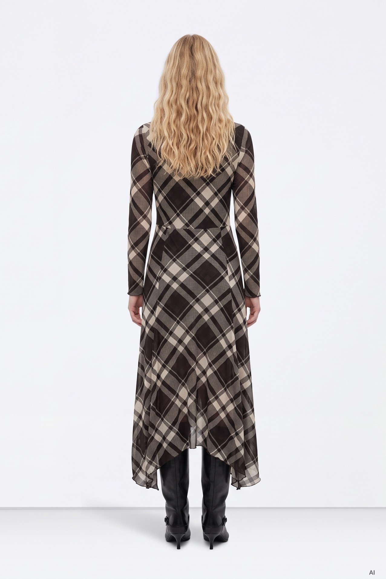 Vestido de cuadros