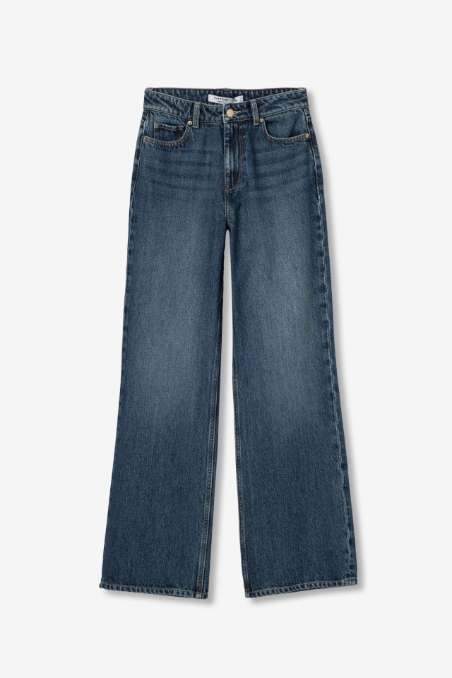 Jeans largos cintura subida