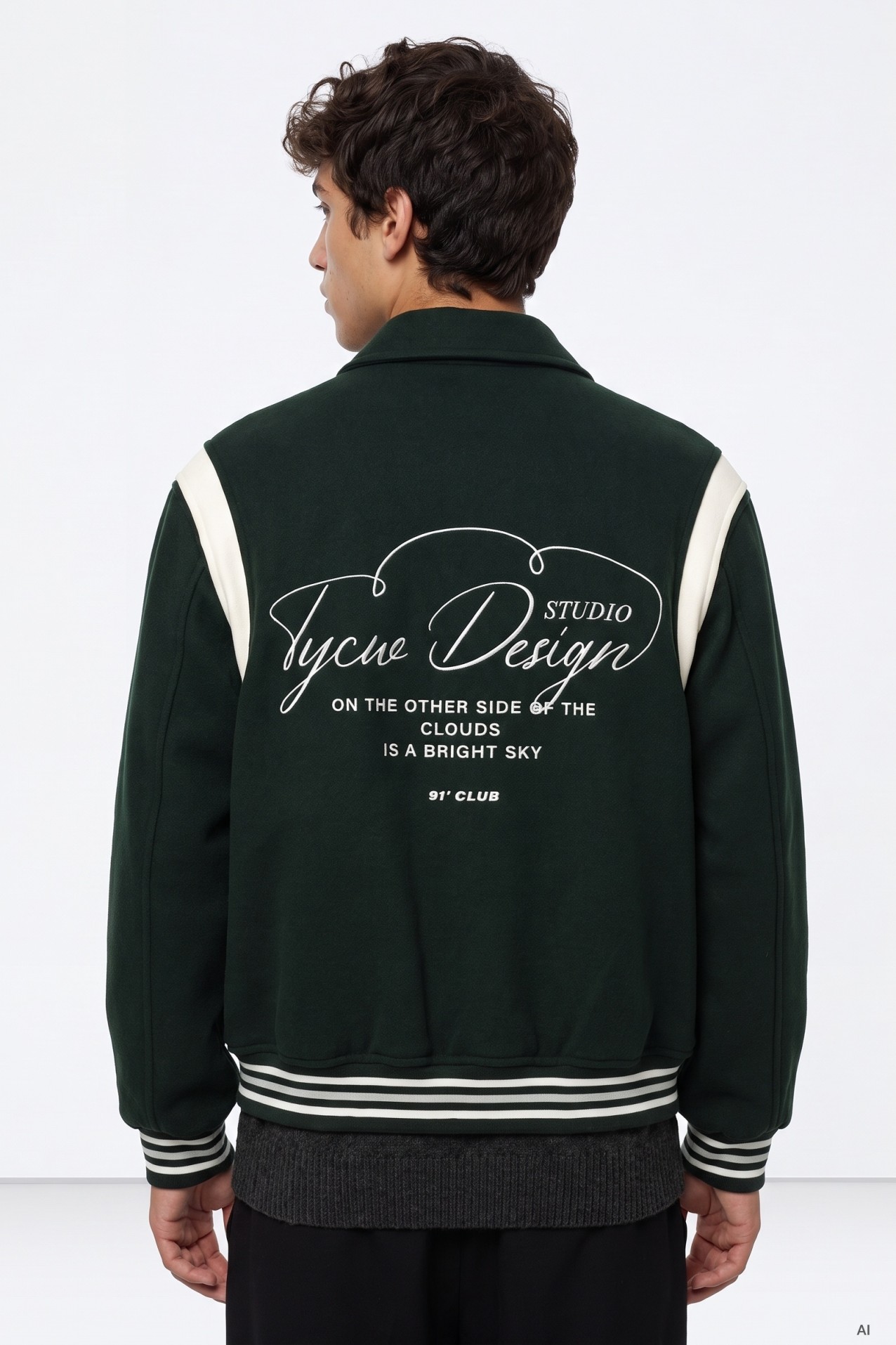 Green Varsity Style Jacket