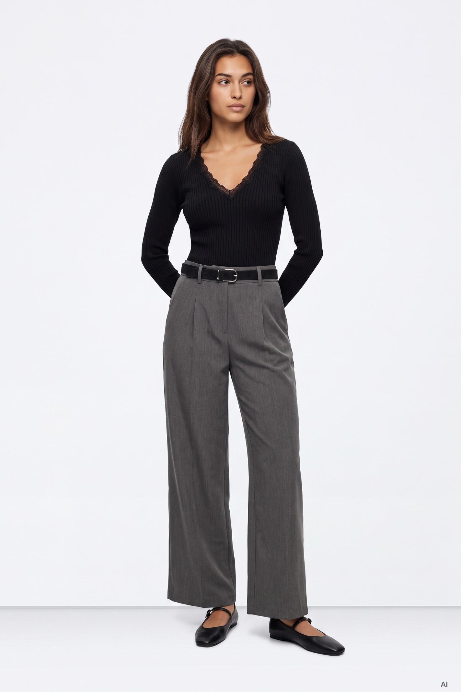 Pantalón Gris melange