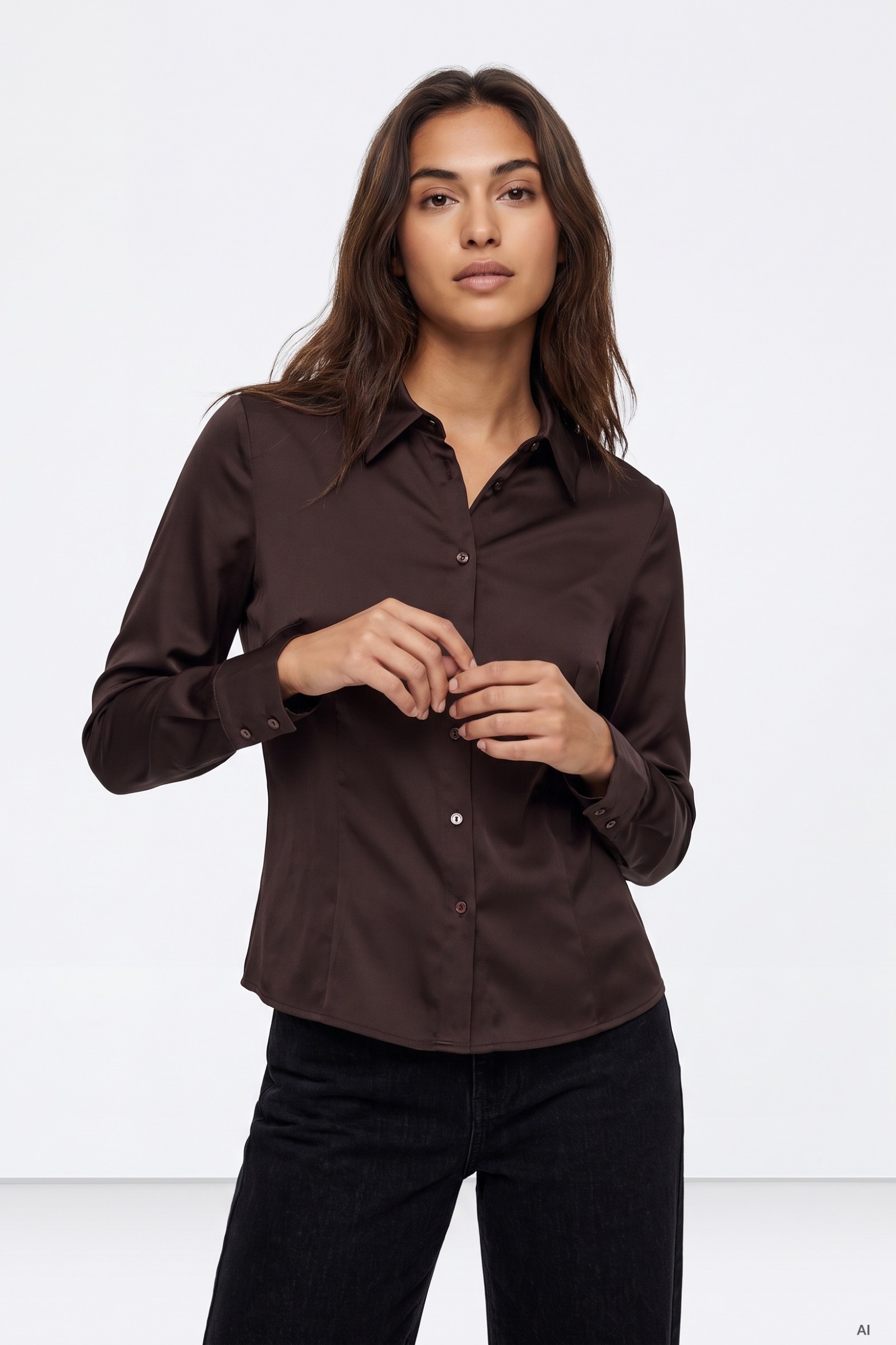 Camisa Manga Larga Chocolate