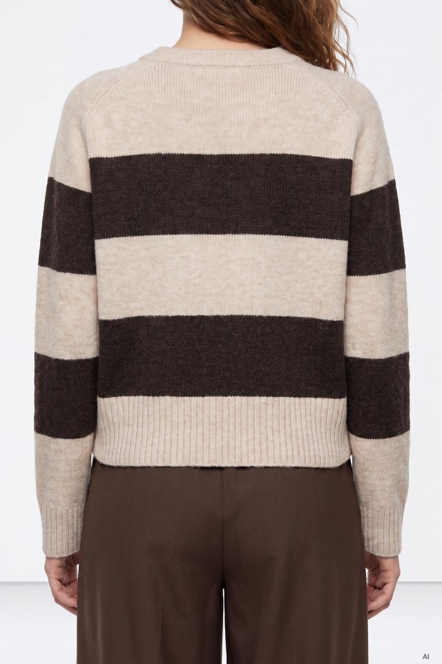 Jersey de rayas marrones Jersey de rayas marrones