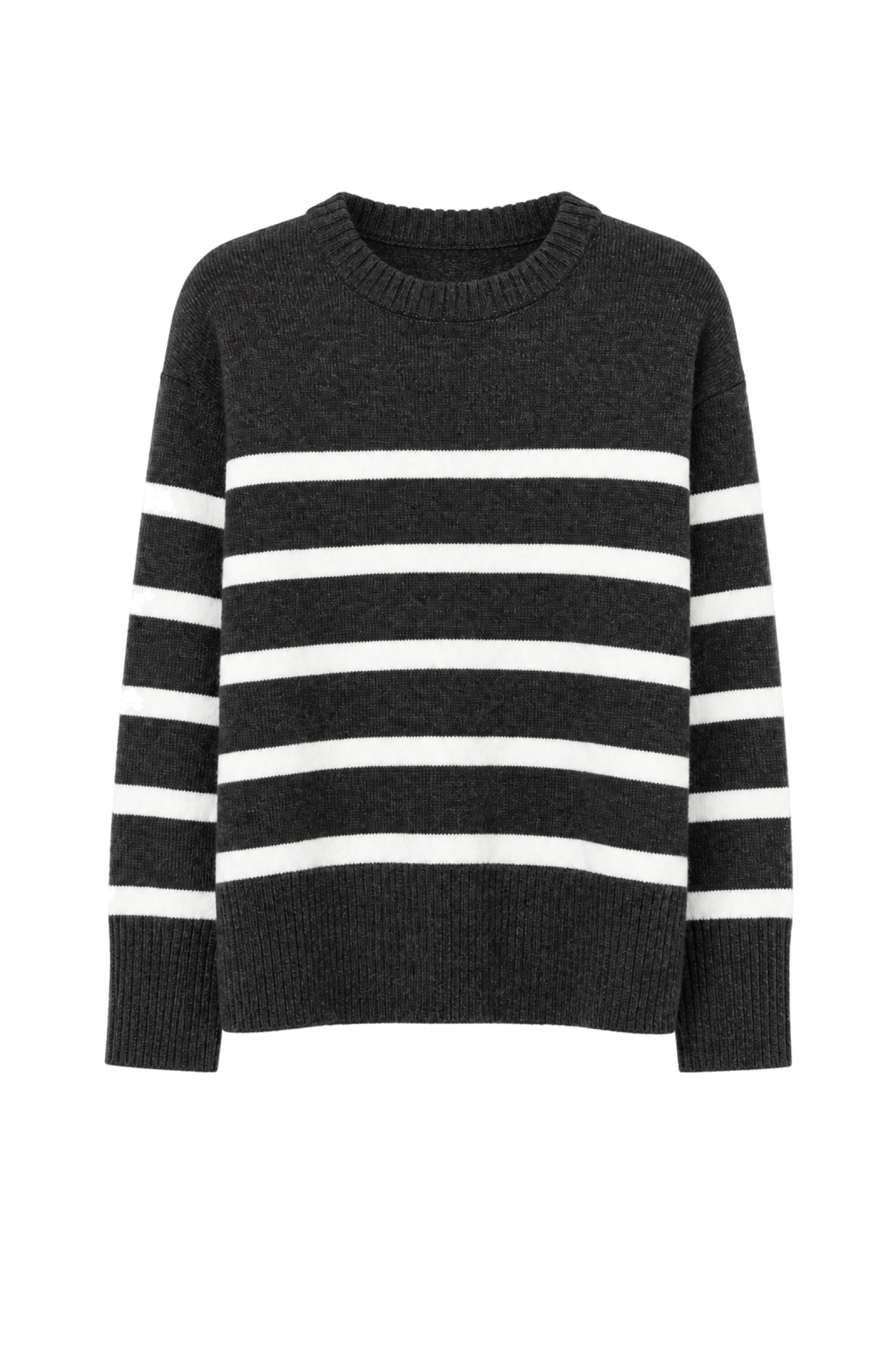 Grey Striped Sweater