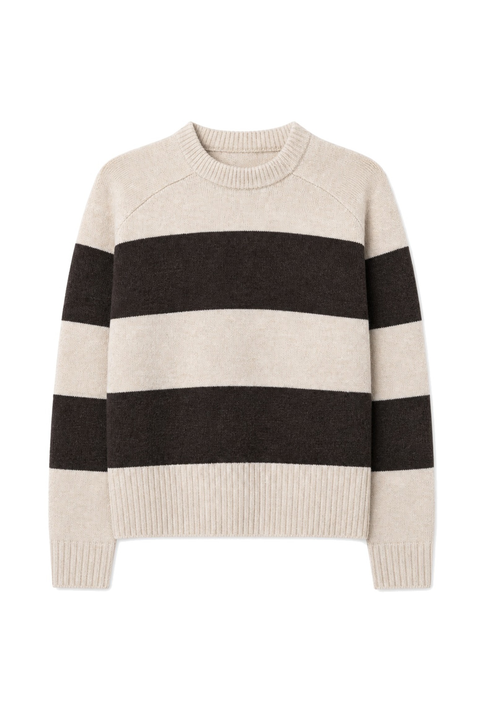 Camisola �s riscas castanhas