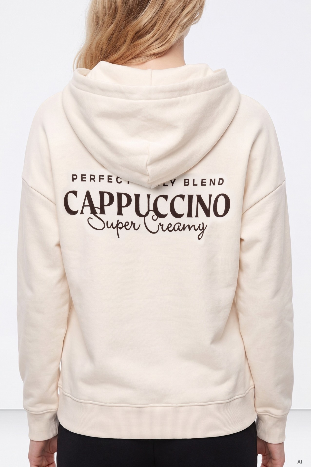 Creamy Cappuccino Graphic Hoodie