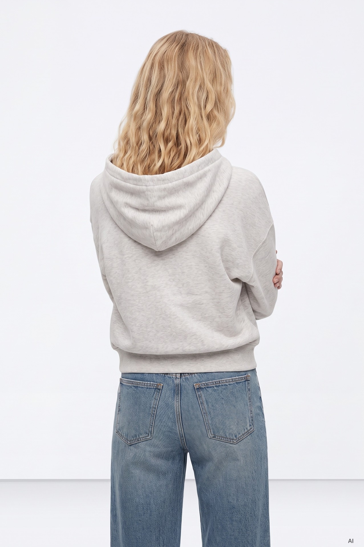 Sudadera Con Capucha Gris