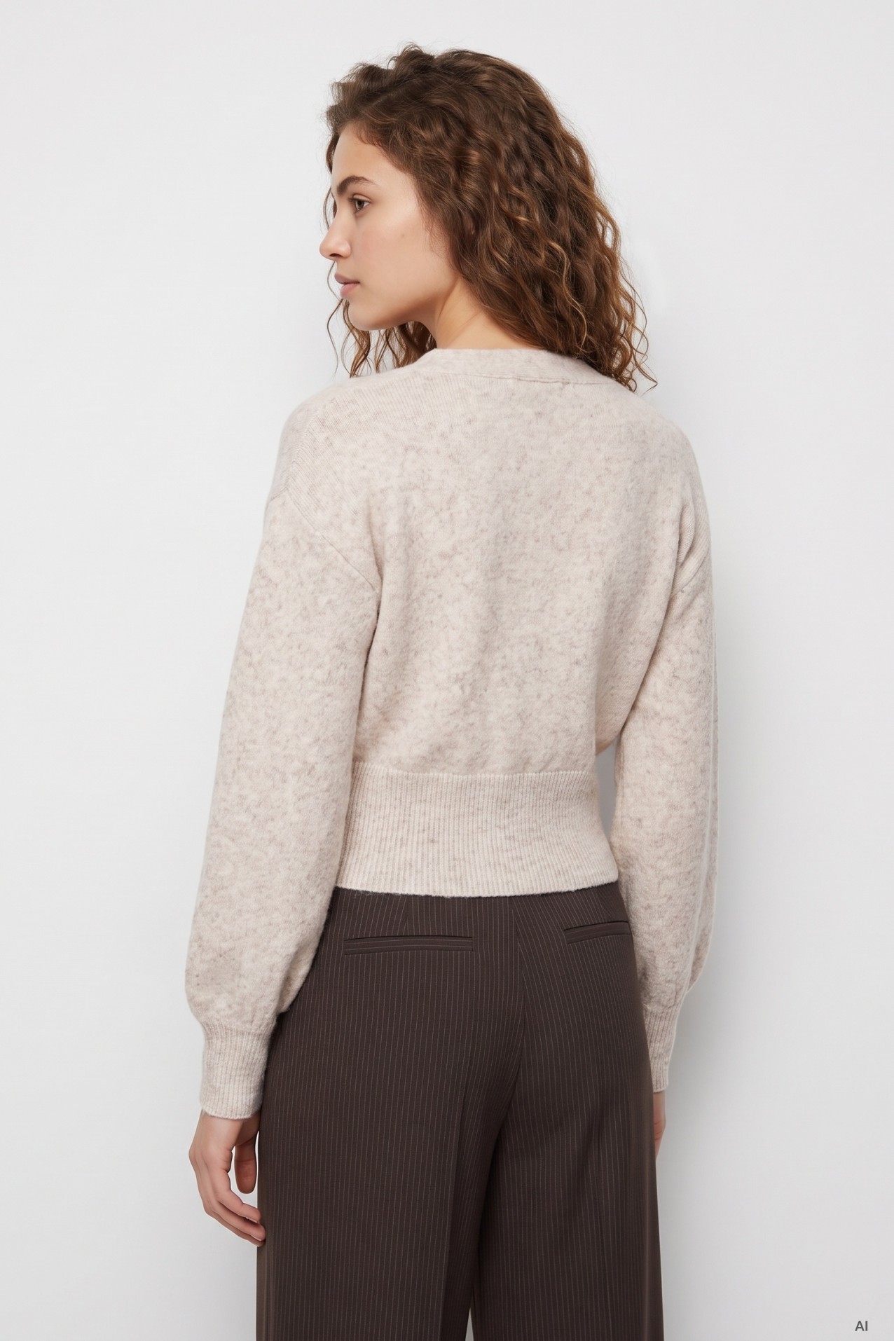 Camisola Bege Cruzada