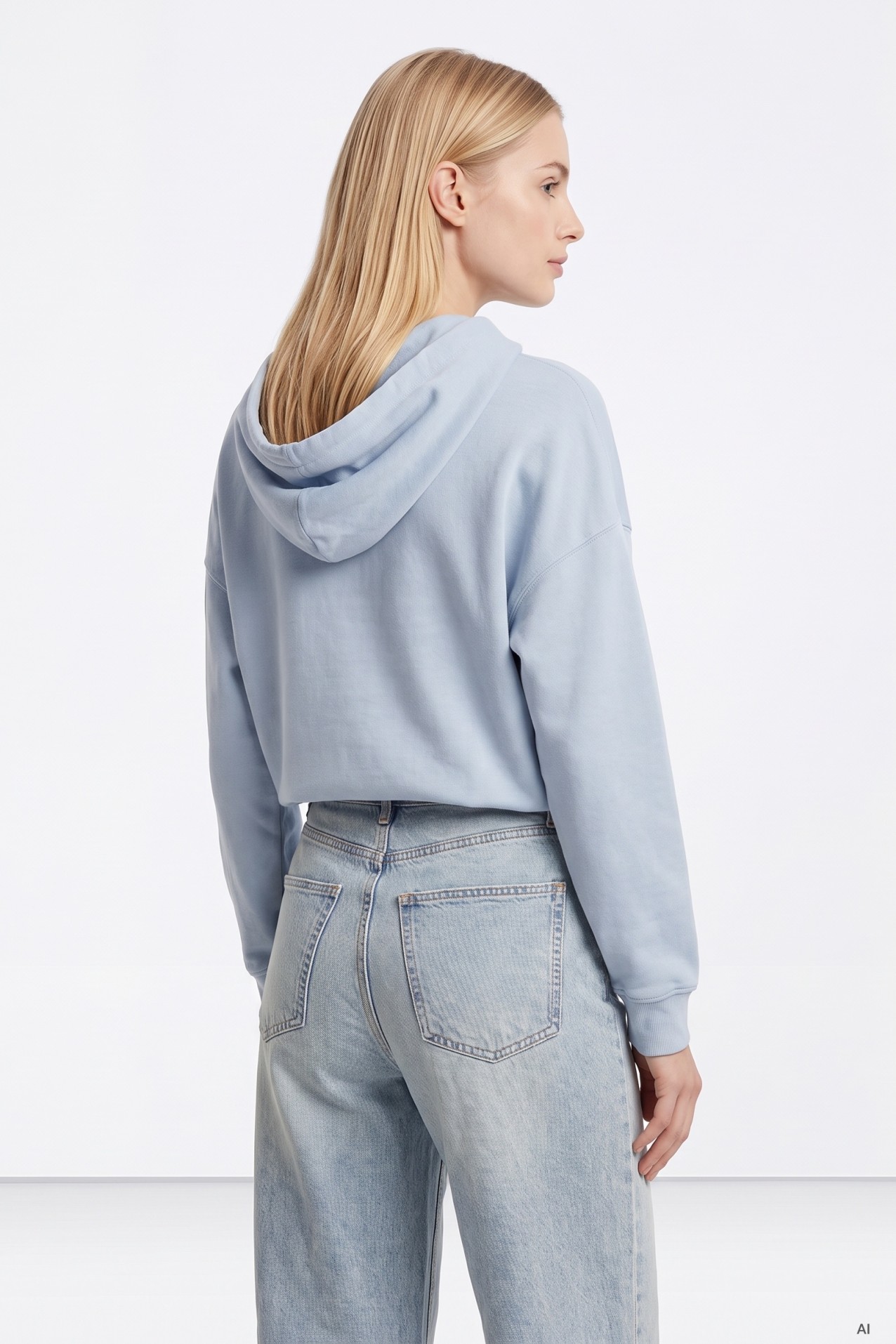 Sudadera Con Capucha Azul