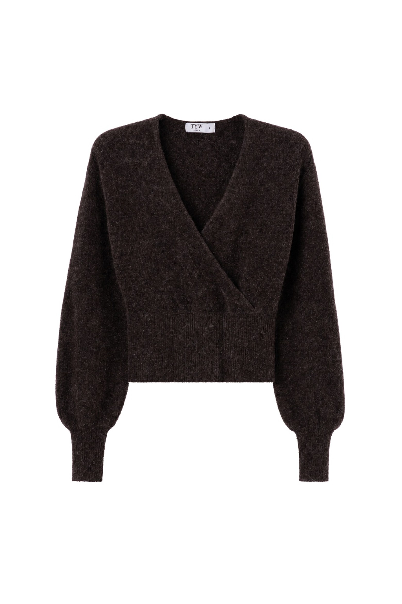 Dark Brown Cropped Sweater