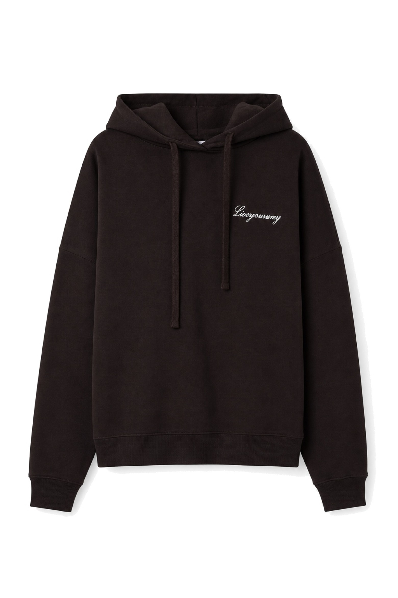 Dark Brown Cropped Hoodie