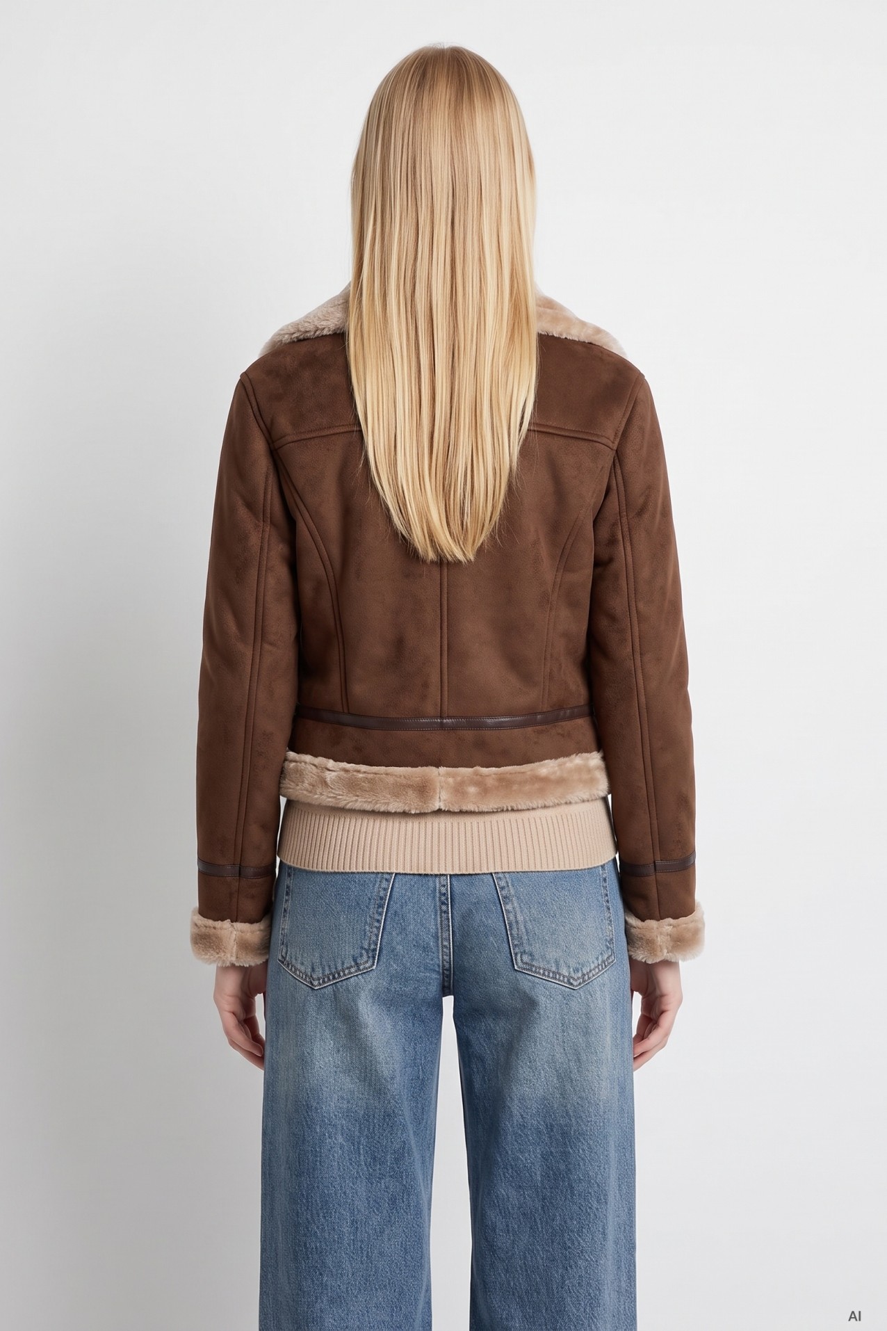 Brown Cropped Jacket