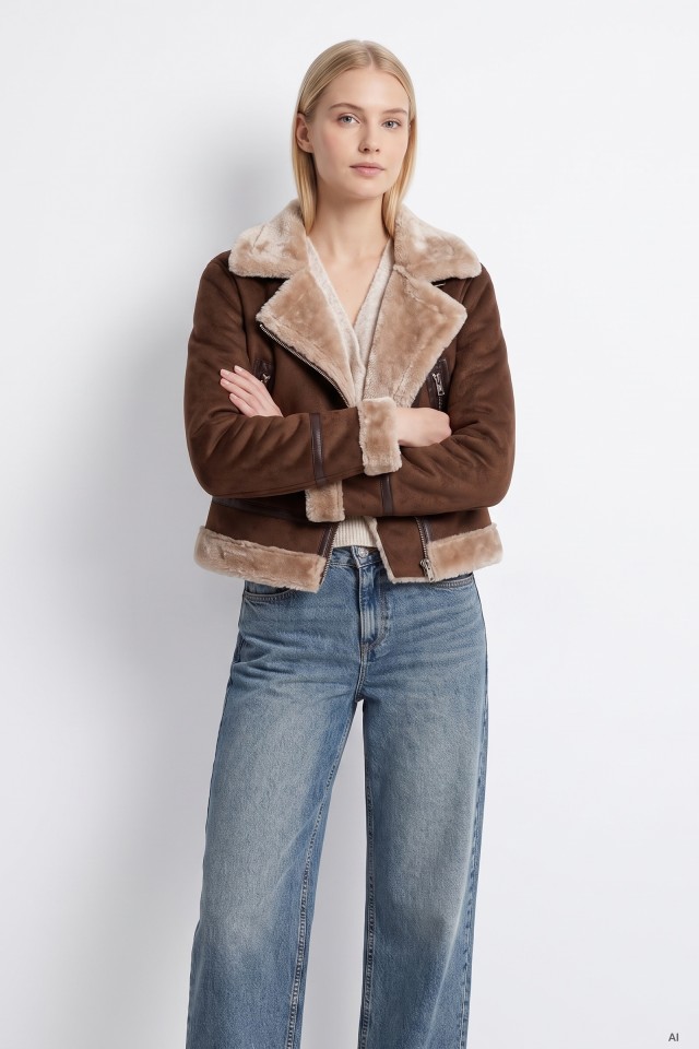Chaqueta marr�n