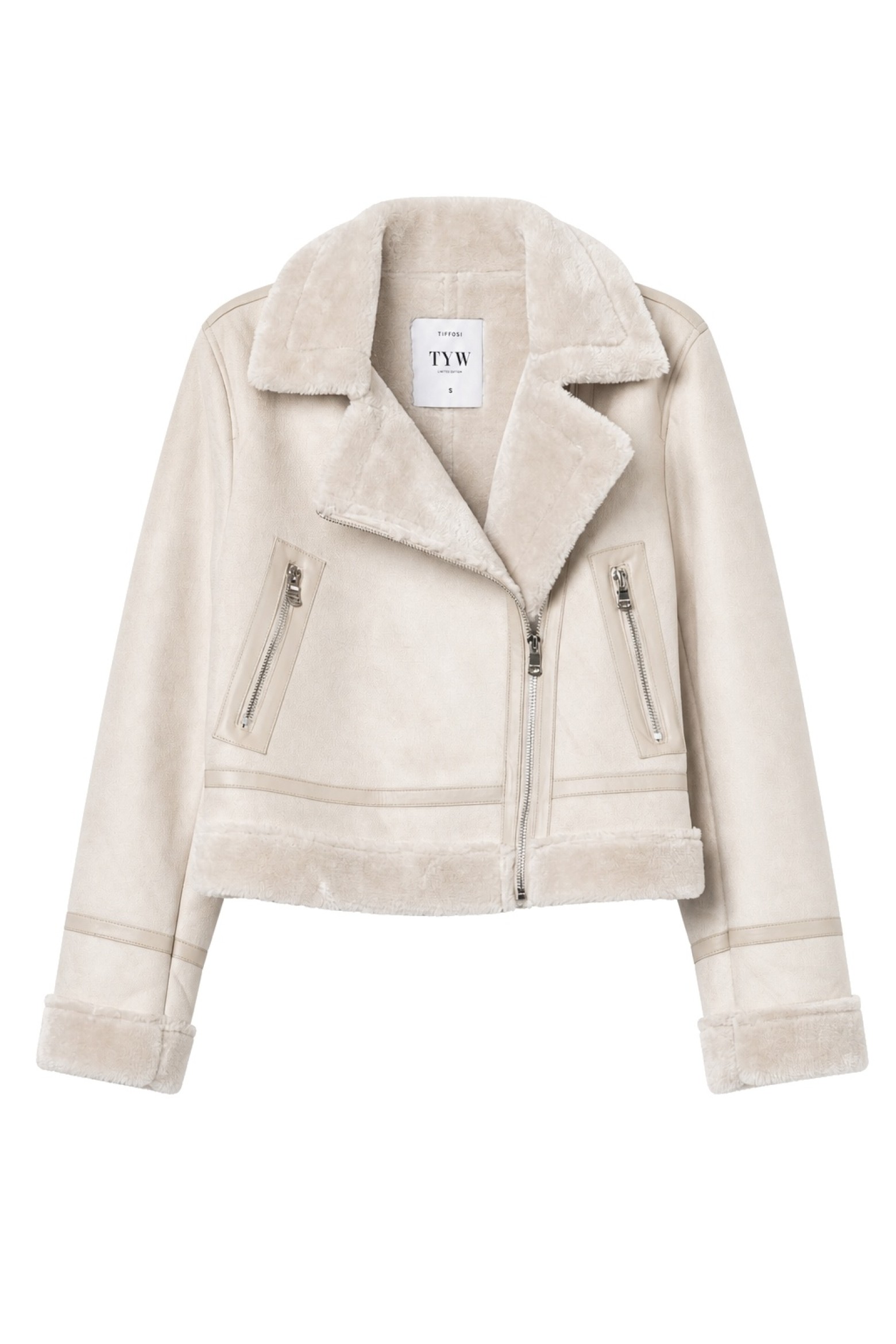 Beige Cropped Jacket