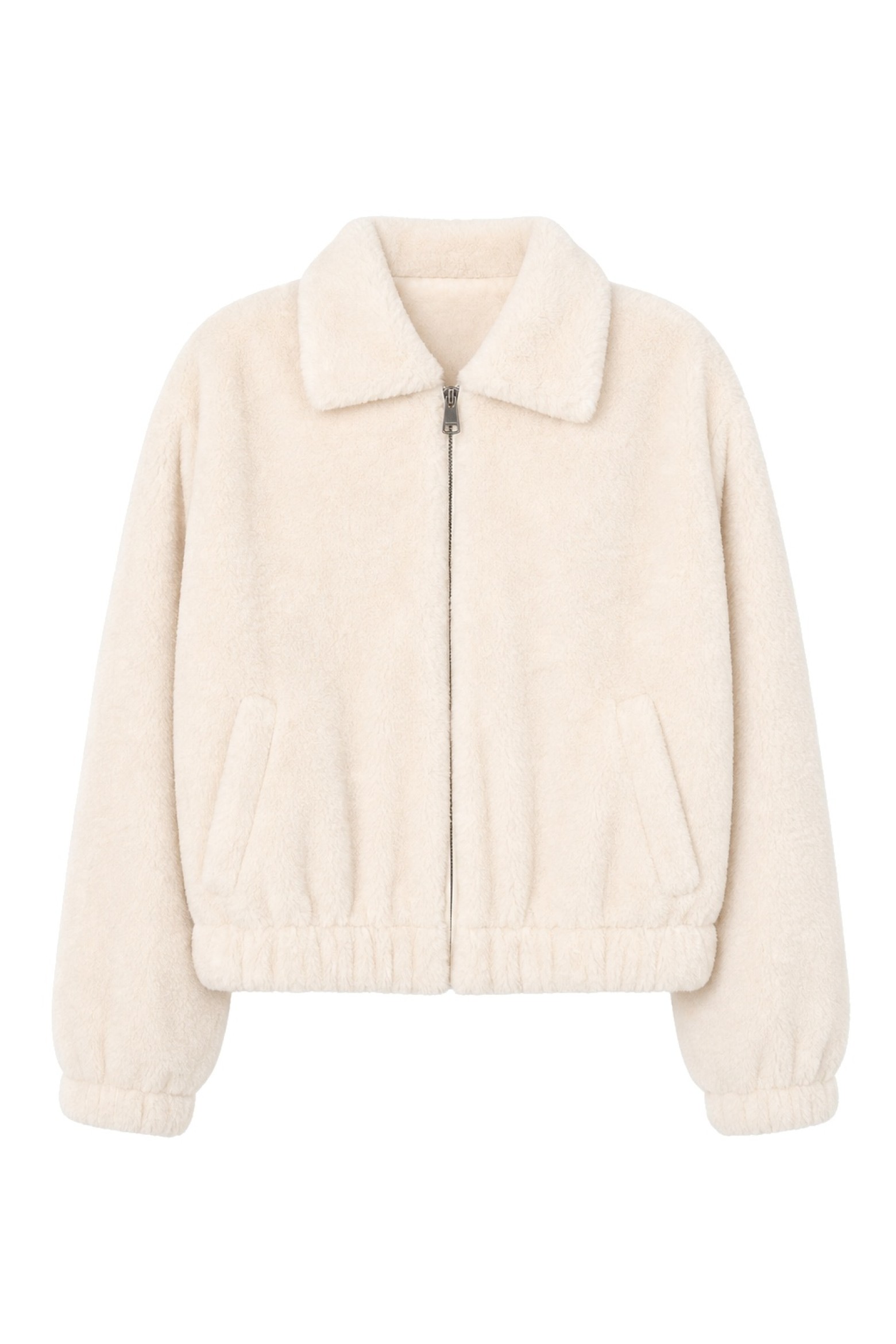 Cream Cropped Jacket
