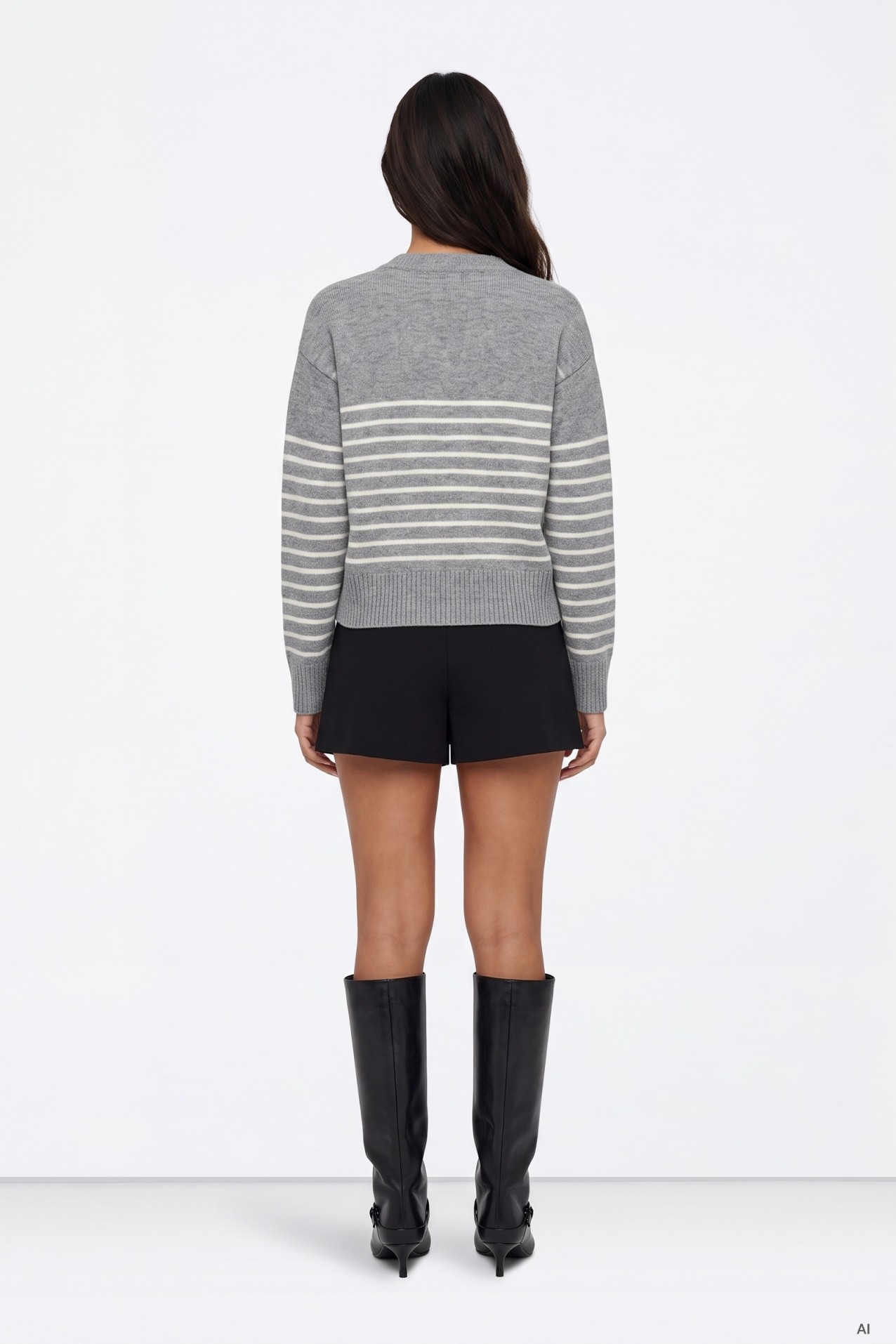 Bermudas no Denim Negro