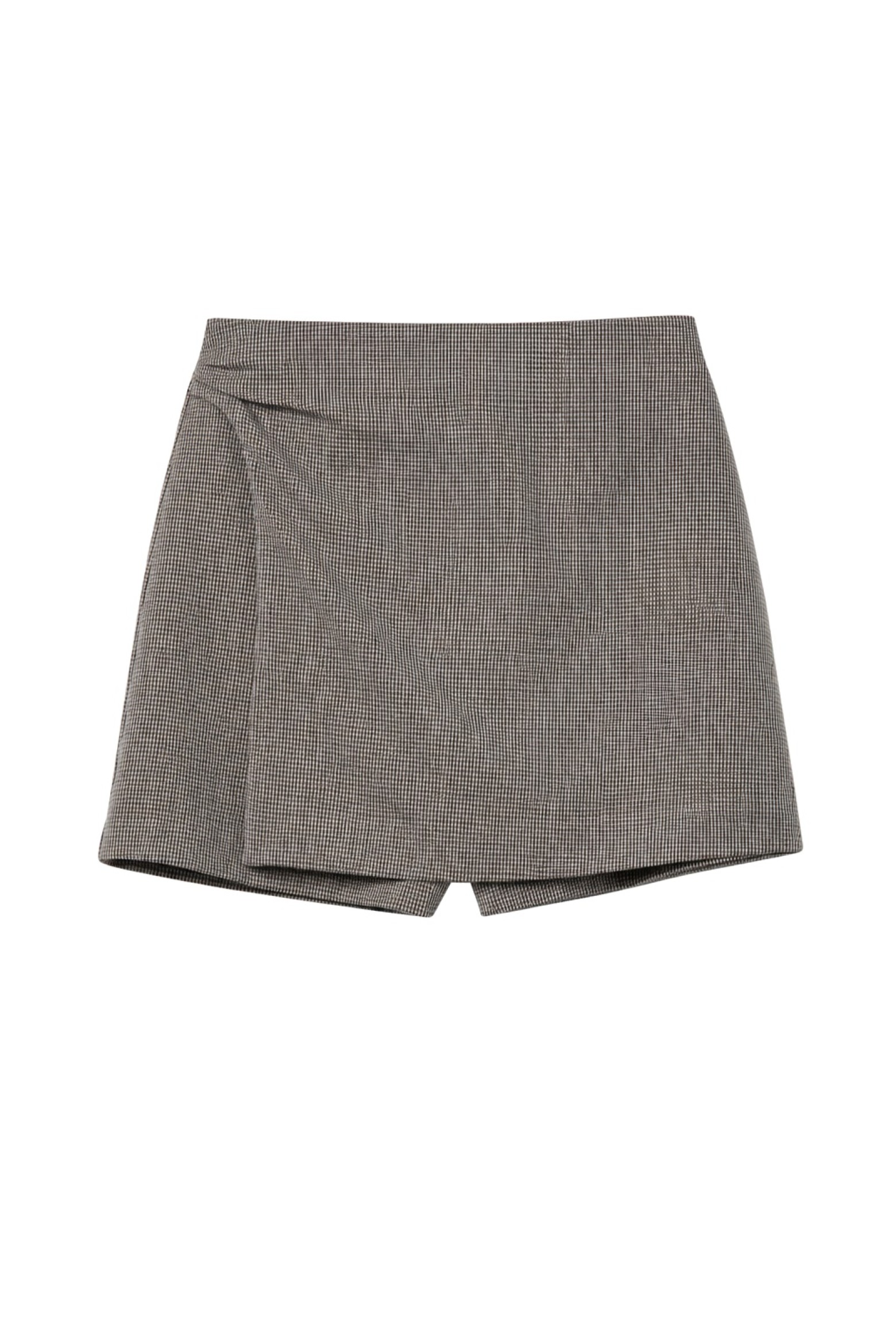 Beige Check Skort