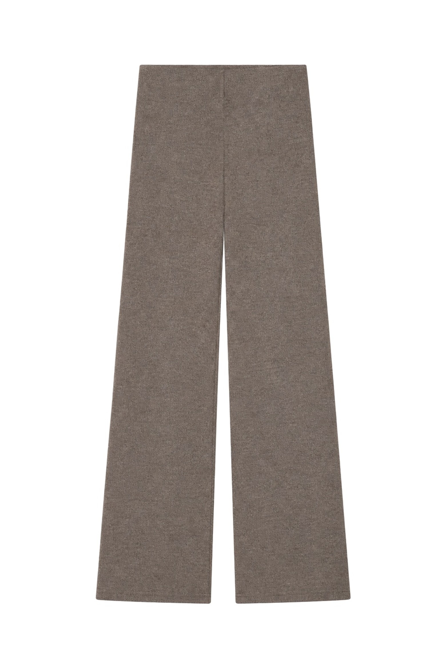 Beige Wide-Leg Trousers