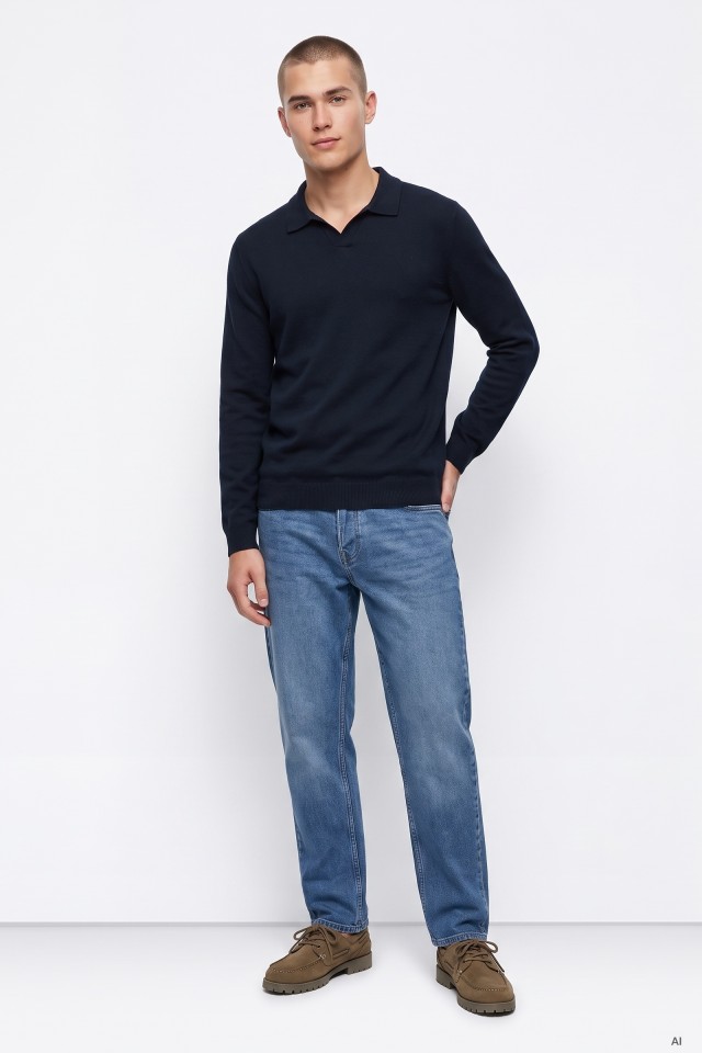 Tyler Tapered Blue Jeans
