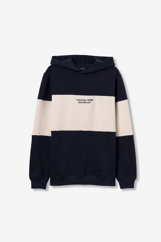 Navy Colour-Block Hoodie Navy Colour-Block Hoodie