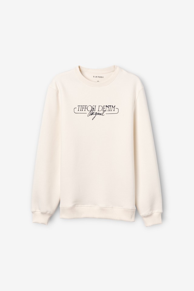 Beige Men´s Sweatshirt Beige Men´s Sweatshirt