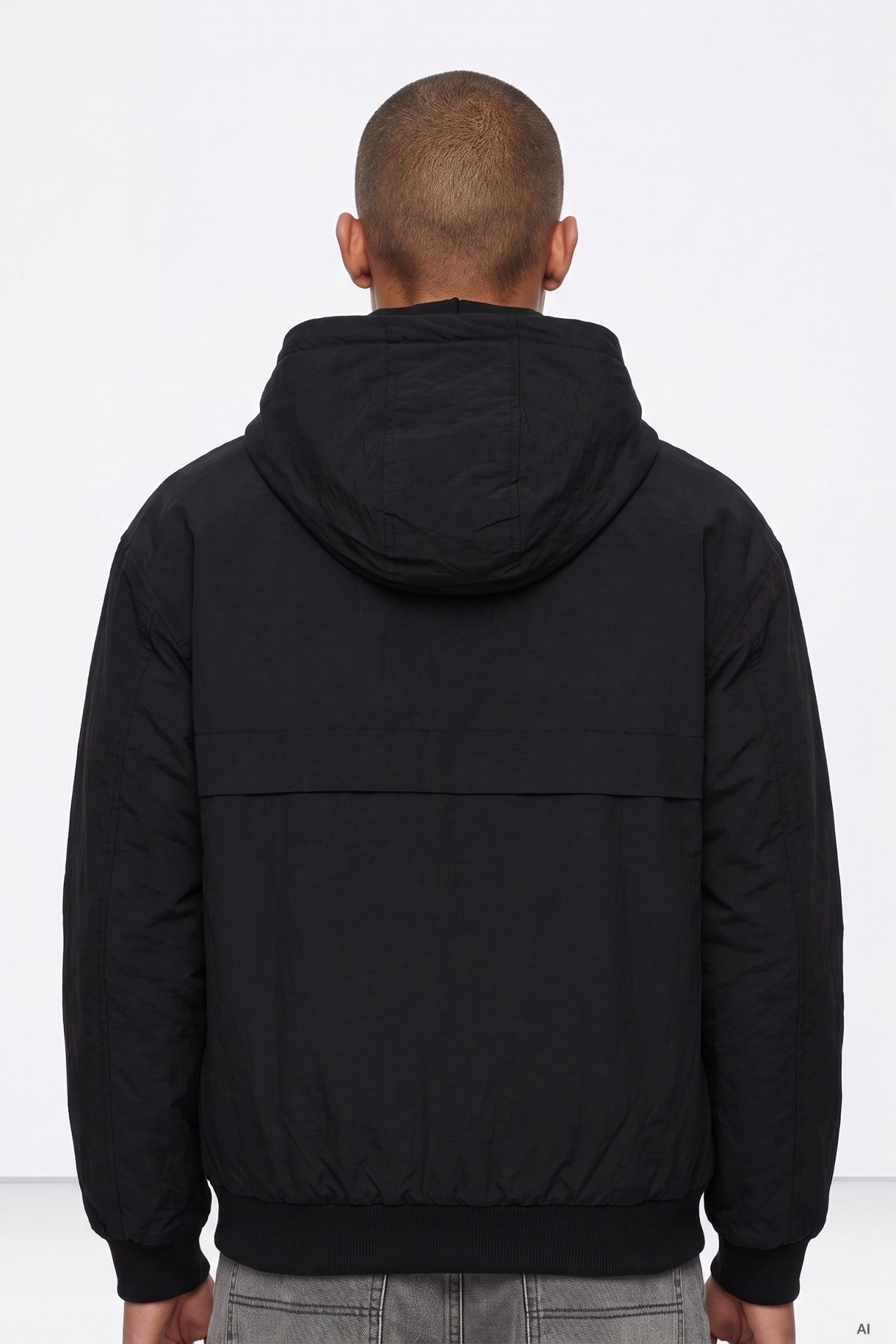 Black Hooded Jacket