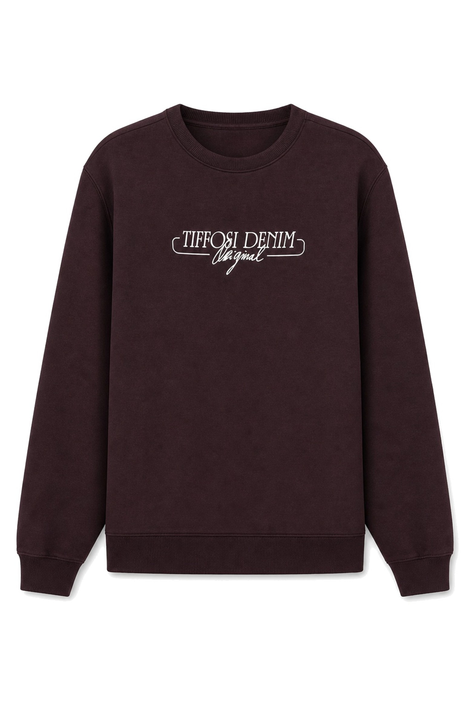 Sweatshirt Castanho com Estampado