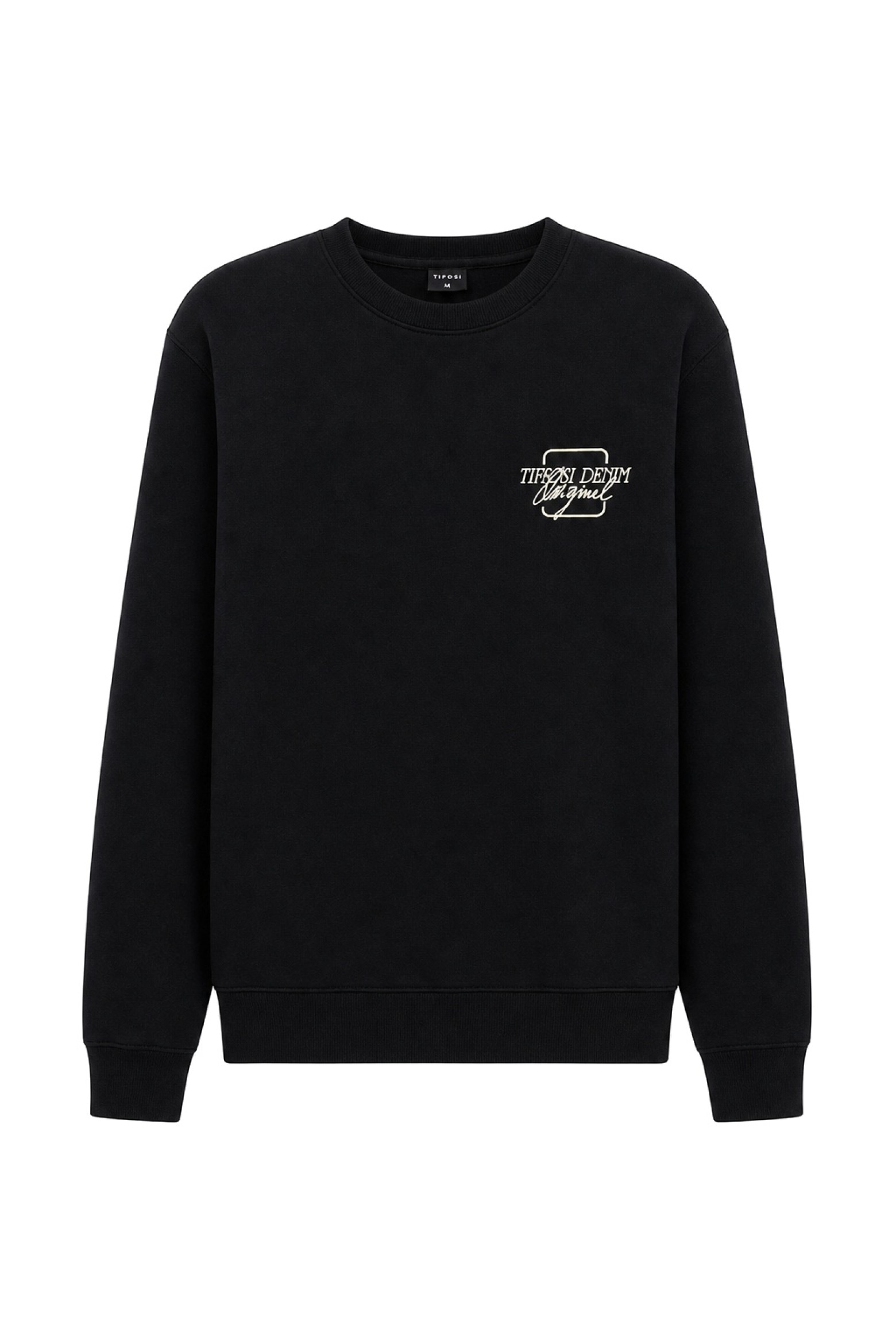 Sudadera negra masculina