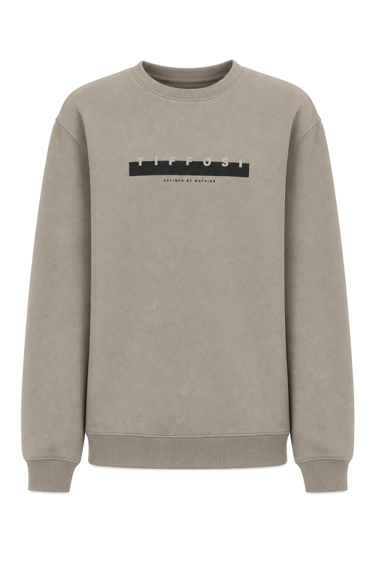 Beige Graphic Sweatshirt