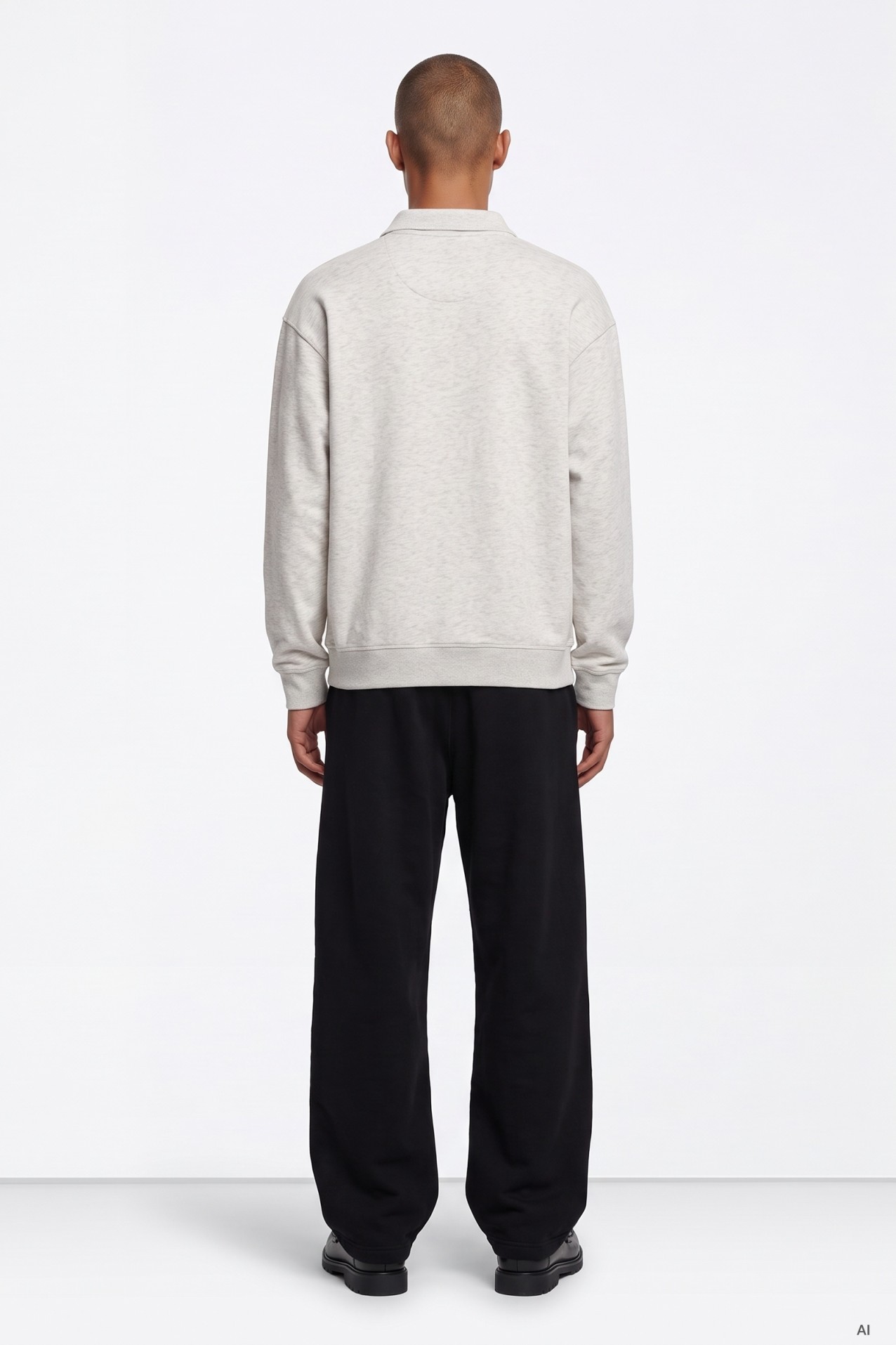 Black Baggy Fit Trousers