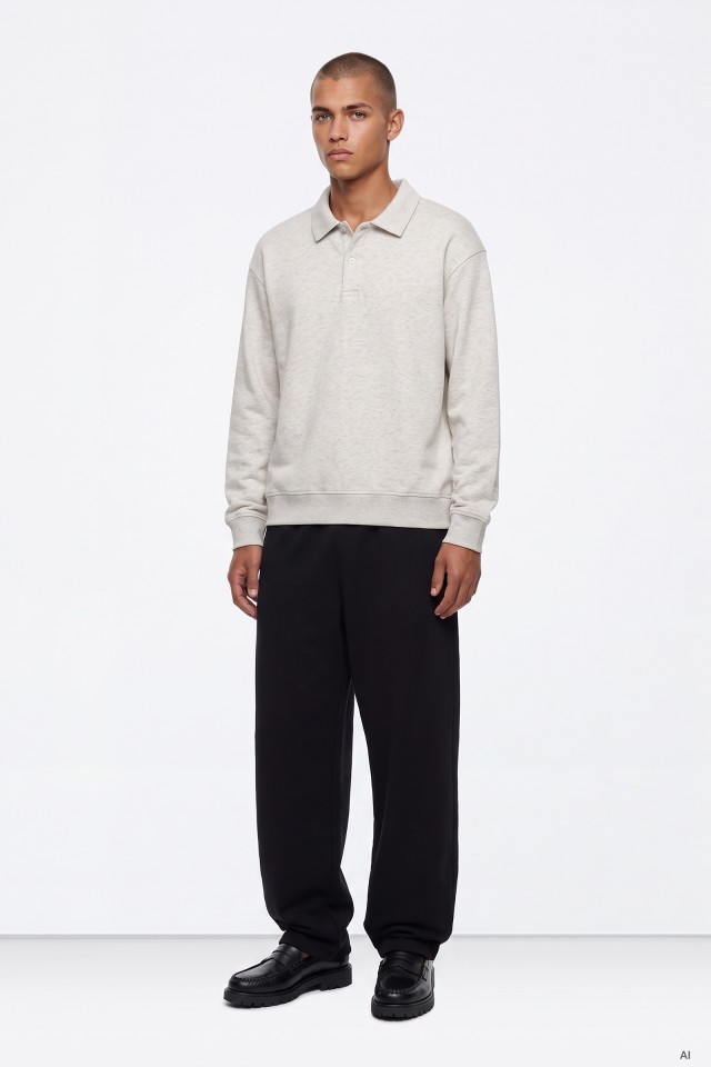 Black Baggy Fit Trousers