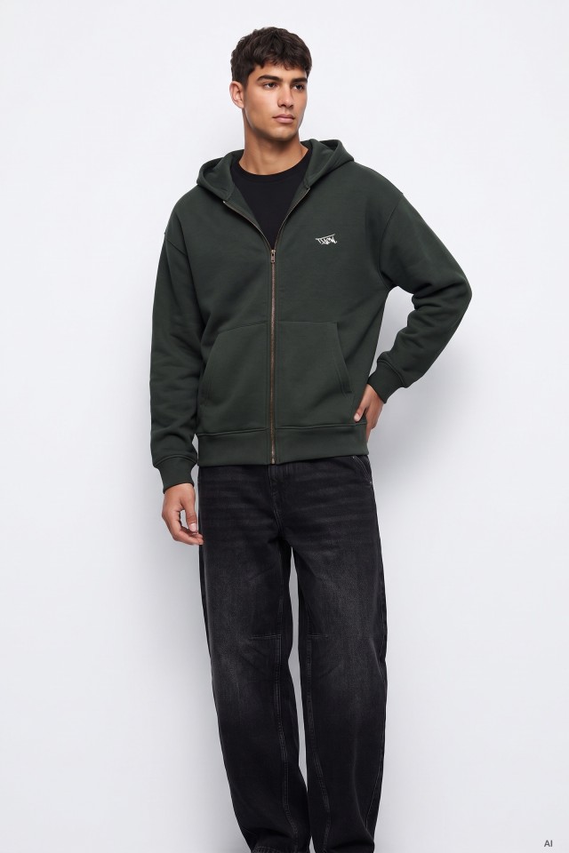 Green Hooded Jacket