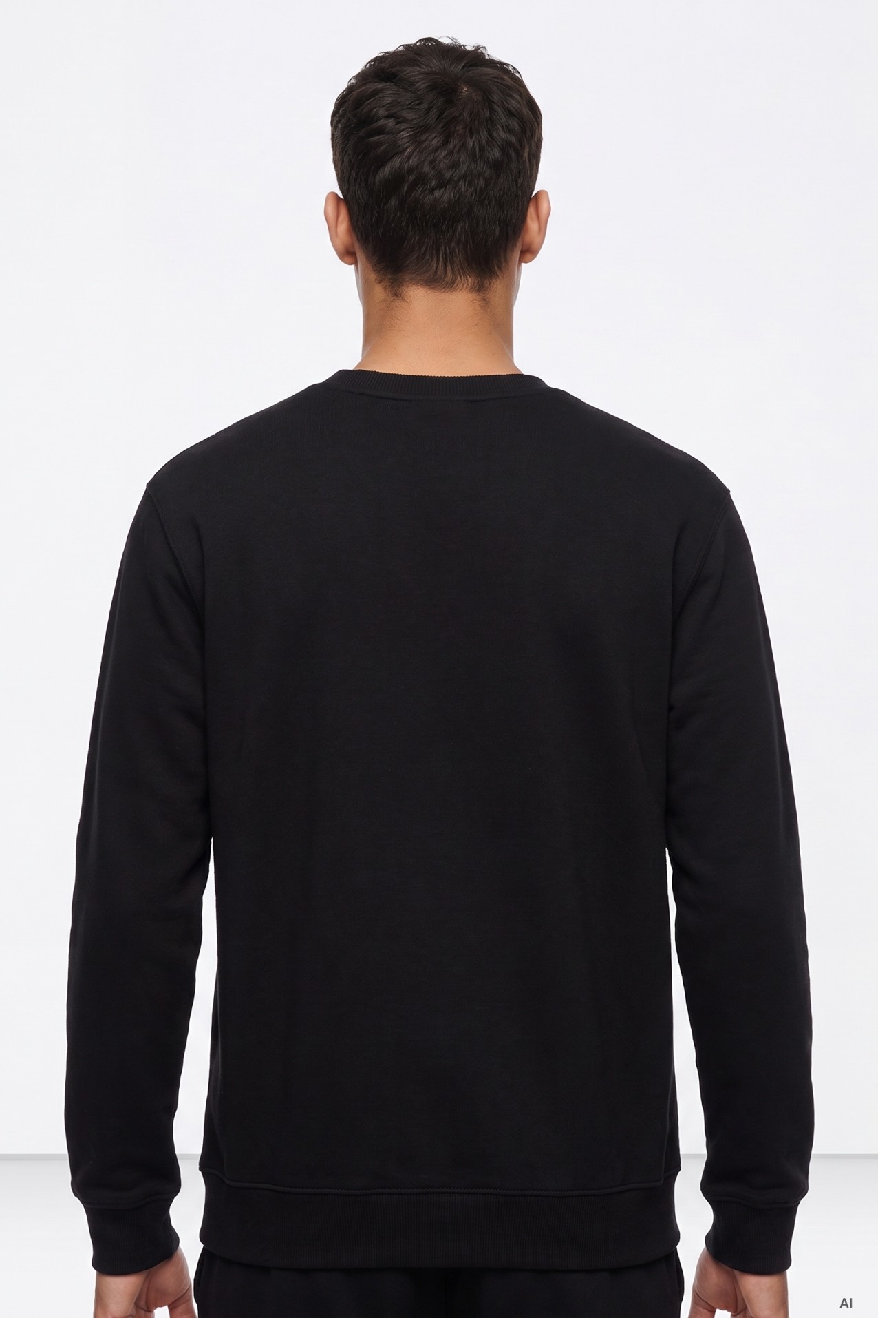 Black Printed Sweatshirt